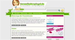Desktop Screenshot of gesundheitsspiegel.de